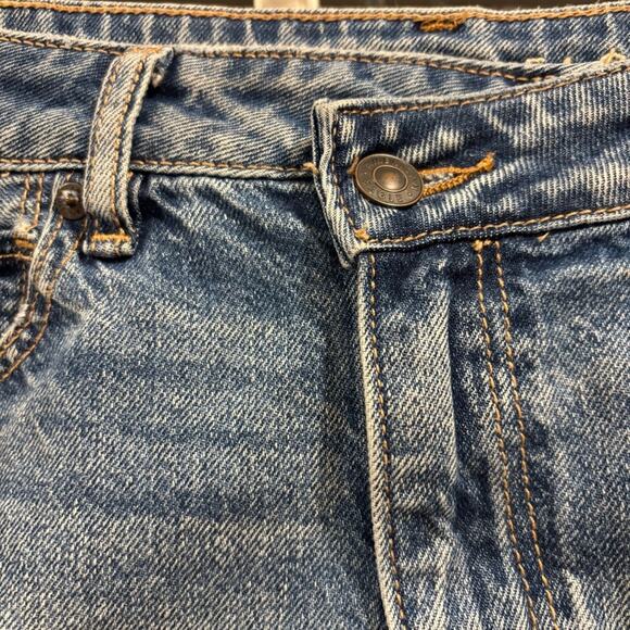 Distressed Blue Denim Women Shorts - Picture 4 of 12